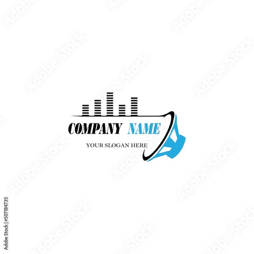 Speaker Logo design. Sound Systems Logo design