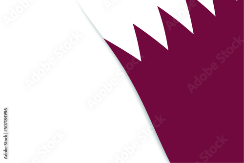 Qatar crimson red white color wave flag copy space symbol country arab islam democracy independence government freedom middle east football soccer 2022 excellence team flight economy international