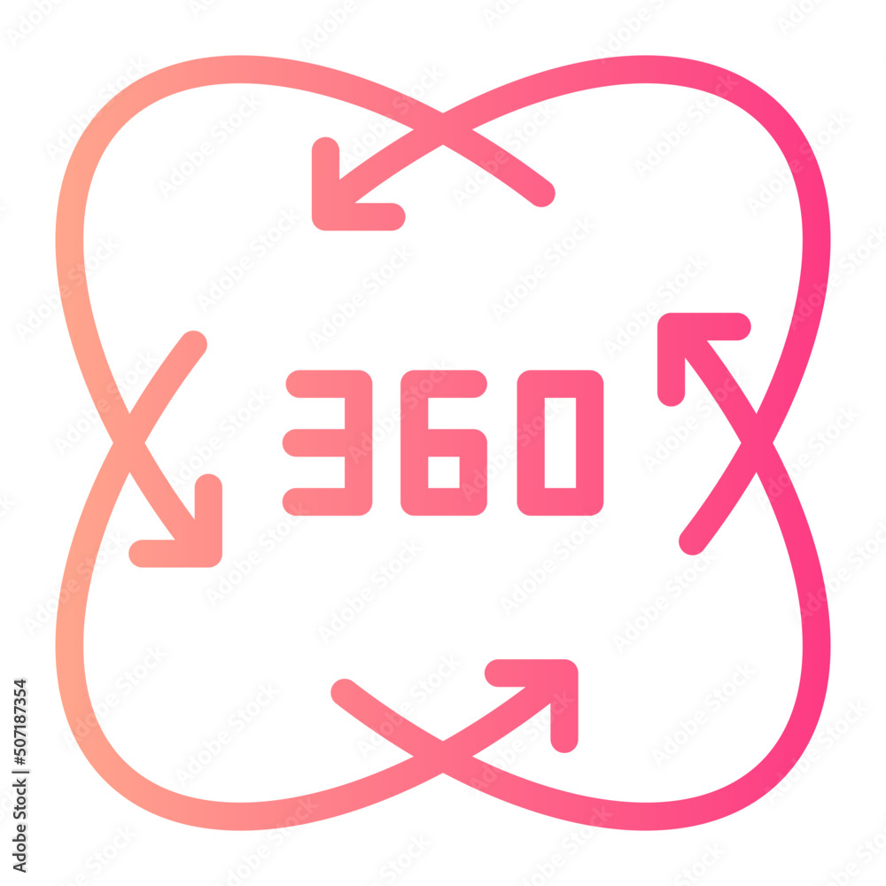 360 Degree gradient icon