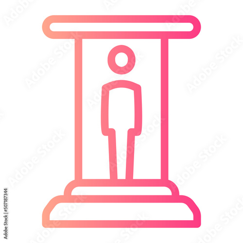 Teleportation gradient icon