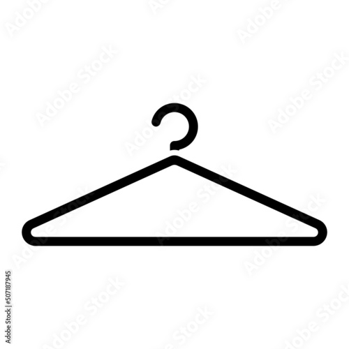 glyph hanger isolated on white background