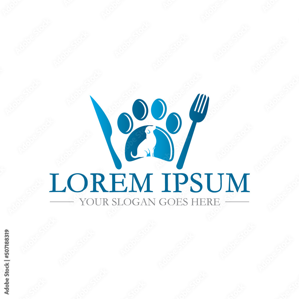 Fototapeta premium pets care logo , pets shop logo