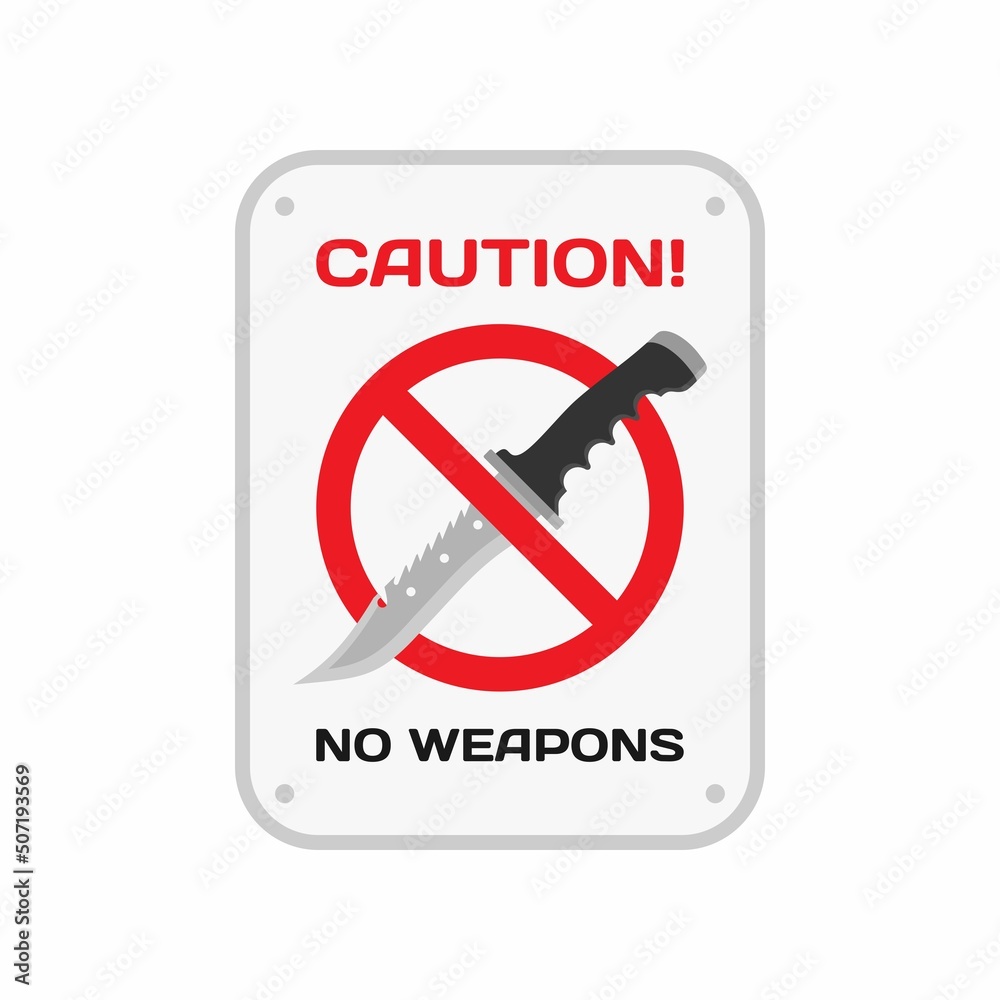 No Weapons / Dagger / Knife Icon : Weapons Theme, Infographics and Other Graphic Related Assets. No Weapons / Dagger / Knife Icon : Weapons Theme, Infographics and Other Graphic Related Assets.