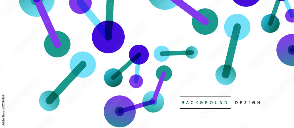 Line points connections geometric abstract background. Circles connected by lines. Trendy techno business template for wallpaper, banner, background or landing Line points connections geometric abstract background. Circles connected by lines. Trendy techno business template for wallpaper, banner, background or landing