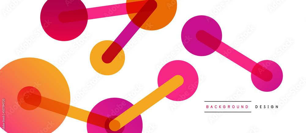 Line points connections geometric abstract background. Circles connected by lines. Trendy techno business template for wallpaper, banner, background or landing Line points connections geometric abstract background. Circles connected by lines. Trendy techno business template for wallpaper, banner, background or landing