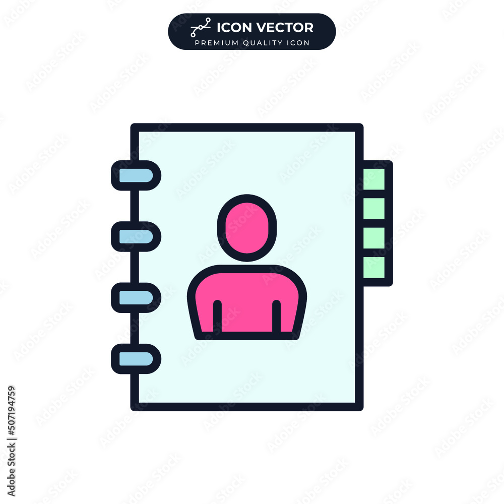 address book icon symbol template for graphic and web design collection logo vector illustration address book icon symbol template for graphic and web design collection logo vector illustration