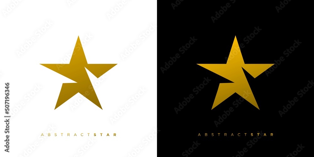Obraz premium Elegant and professional star logo abstract design