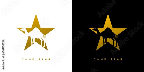 Elegant and attractive camel star logo design