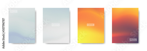 Set of abstract background with beautiful gradation color, colorful background for poster flyer banner backdrop.vertical banner.cool fluid background vector illustration