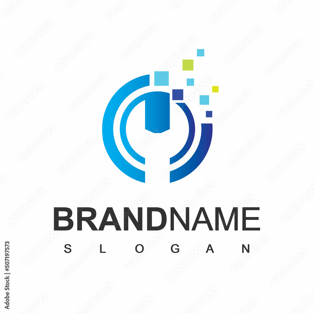 Service Center Logo Design Template Service Center Logo Design Template