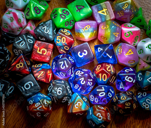 Dice used for Tabletop Role Playing Games