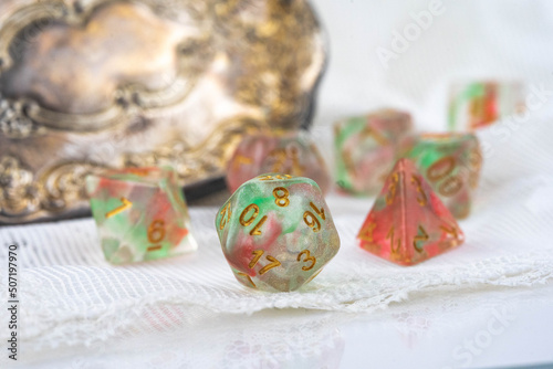 Dice used for Tabletop Role Playing Games © Adeline
