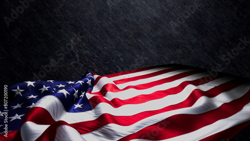Memorial Day Banner with Copy-Space. photo