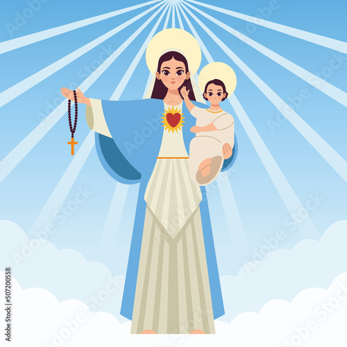 mary virgin and jesus Assumption