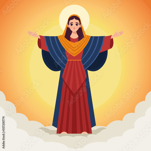 red mary virgin Assumption
