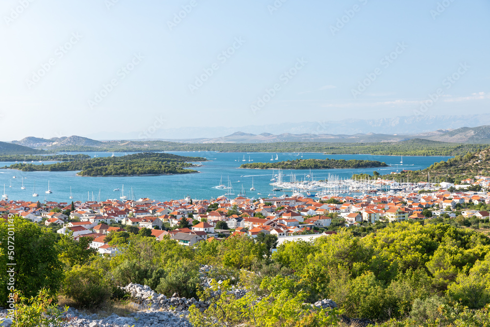 Adriatic landscape from Murter island, Croatia Adriatic landscape from Murter island, Croatia