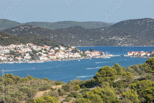 View of bay in Murter island, Croatia