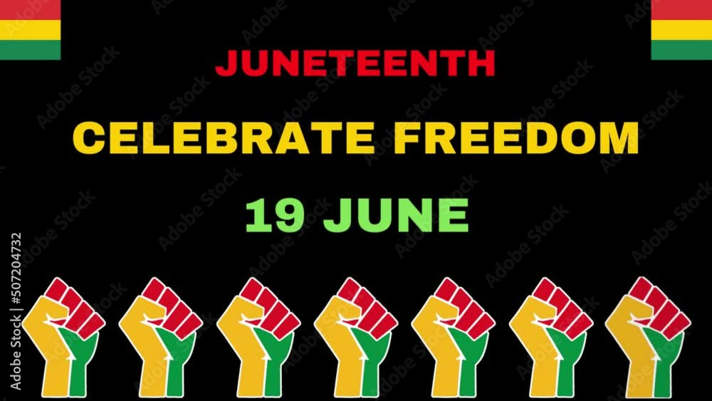 Juneteenth Freedom Day Animation Video. Juneteenth free-ish since June ...