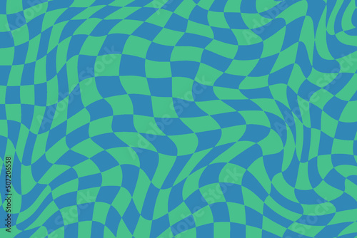 Hand drawn colorful retro style groovy psychedelic background