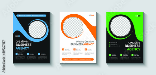 Corporate Business Case Study Conference Flyer Design Template