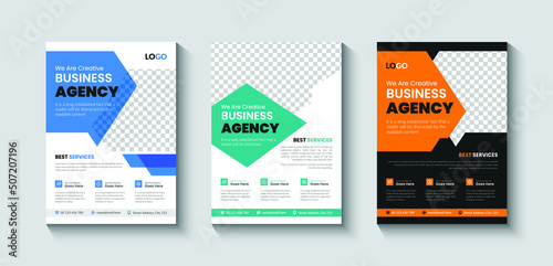 Corporate Business Case Study Conference Flyer Design Template