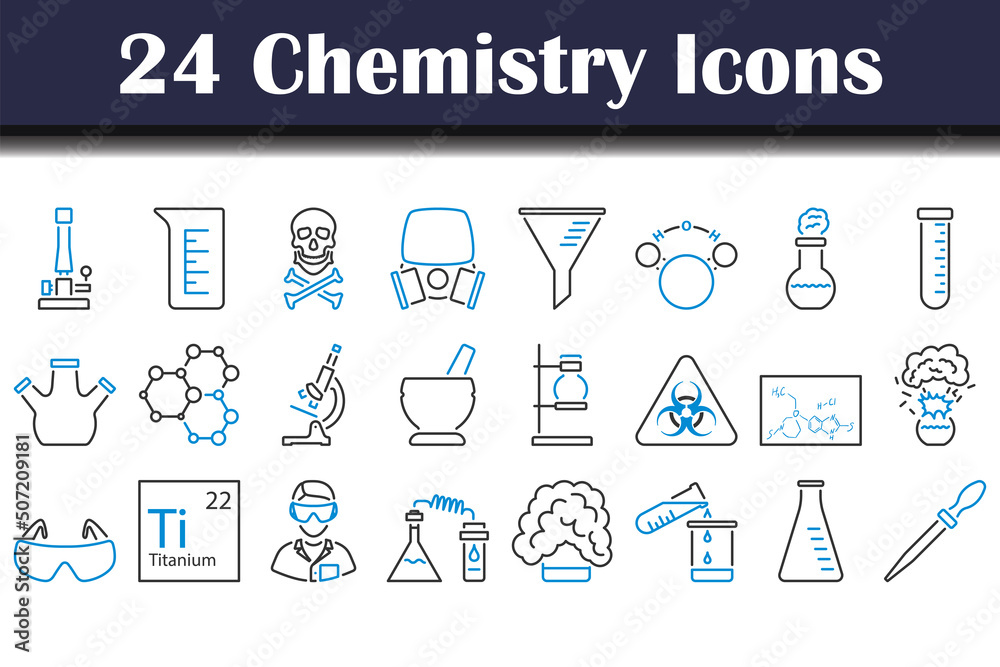 Chemistry Icon Set Chemistry Icon Set