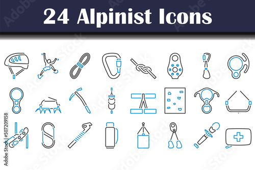 Alpinist Icon Set