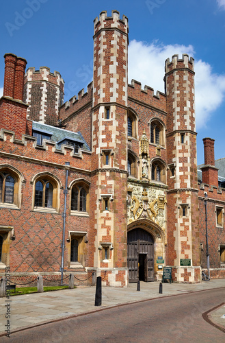 Great Gate of St John's College. Cambridge. United Kingdom photo