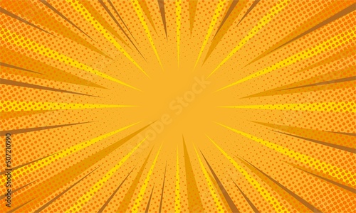 comic yellow abstract burst background