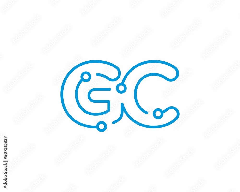 Abstract Letters GC Logo Design Template 001 Abstract Letters GC Logo Design Template 001