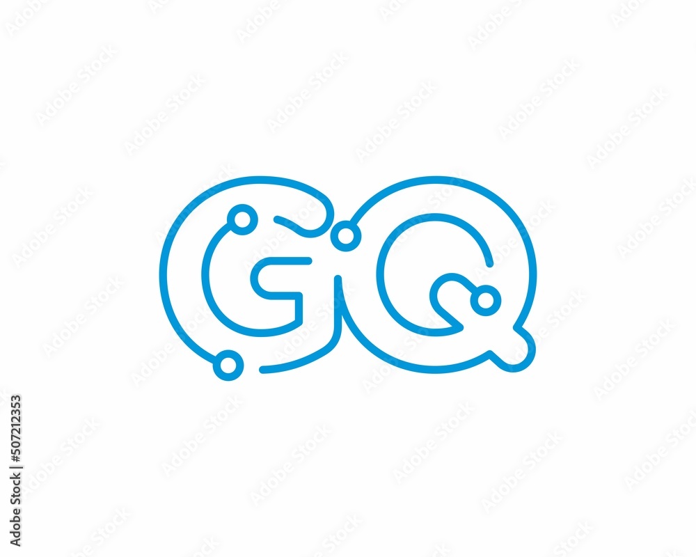 Abstract Letters GQ Logo Design Template 001 Abstract Letters GQ Logo Design Template 001