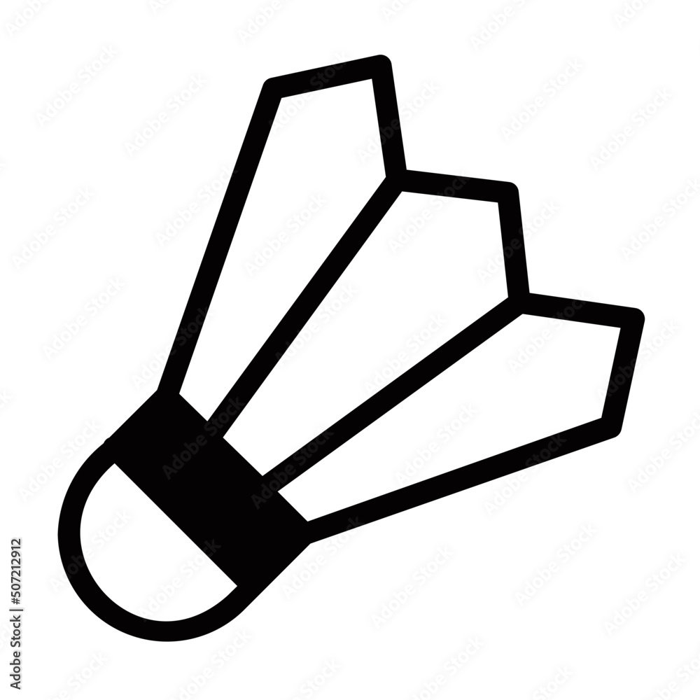 shuttlecock glyph icon shuttlecock glyph icon