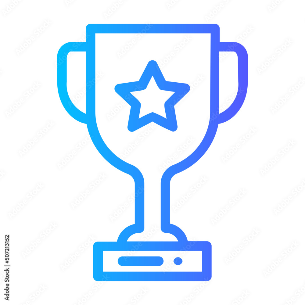 trophy gradient icon trophy gradient icon
