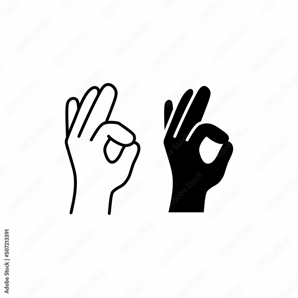 Gesture okay line and glyph icon, e commerce and marketing, best choice sign vector graphics, a linear pattern on a white background, eps 10. Gesture okay line and glyph icon, e commerce and marketing, best choice sign vector graphics, a linear pattern on a white background, eps 10.