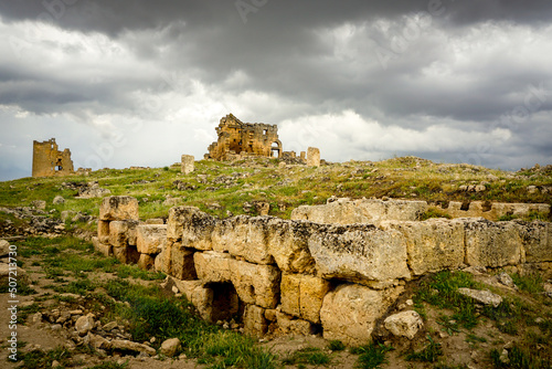 8 May 2022 Diyarbakir Turkey. Zerzevan castle border headquarters of the Roman Empire photo