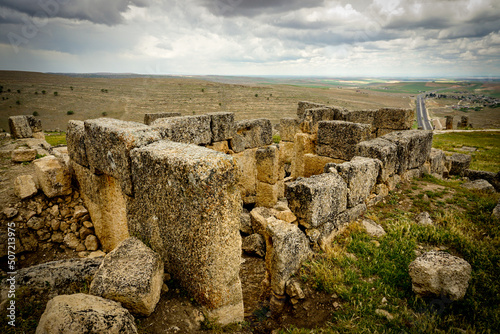 8 May 2022 Diyarbakir Turkey. Zerzevan castle border headquarters of the Roman Empire photo