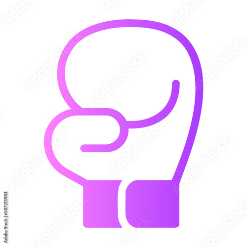 boxing glove gradient icon