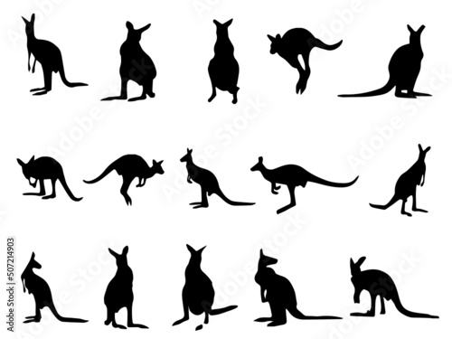 Kangaroo Royalty Free Vector Image. Kangaroo Vector Design. Black kangaroo Vector Image. Kangaroo Vector Image