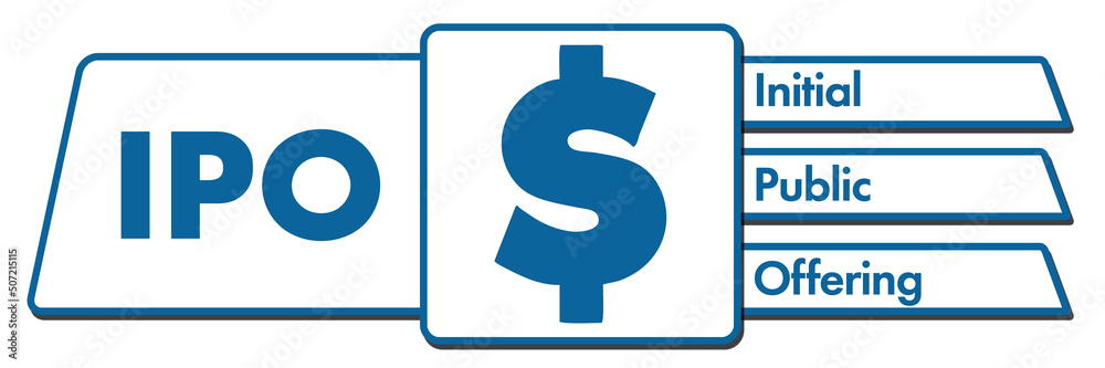 IPO - Initial Public Offering Blue White Rounded Squares Horizontal IPO - Initial Public Offering Blue White Rounded Squares Horizontal