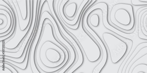 Abstract white papercut background with waves. Abstract papercut and multi layer cutout geometric pattern on vector, Abstract soft white background with waves, textured Papercut.