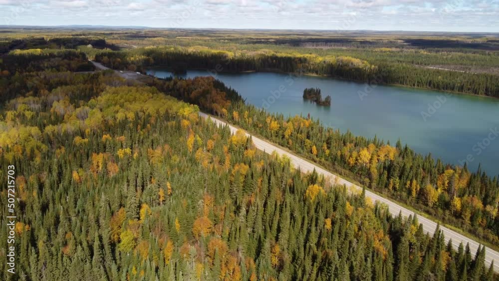 Route 109 in Abitibi-Témiscamingue Quebec Canada