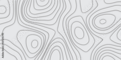 Abstract white papercut background with waves. Abstract papercut and multi layer cutout geometric pattern on vector, Abstract soft white background with waves, textured Papercut.