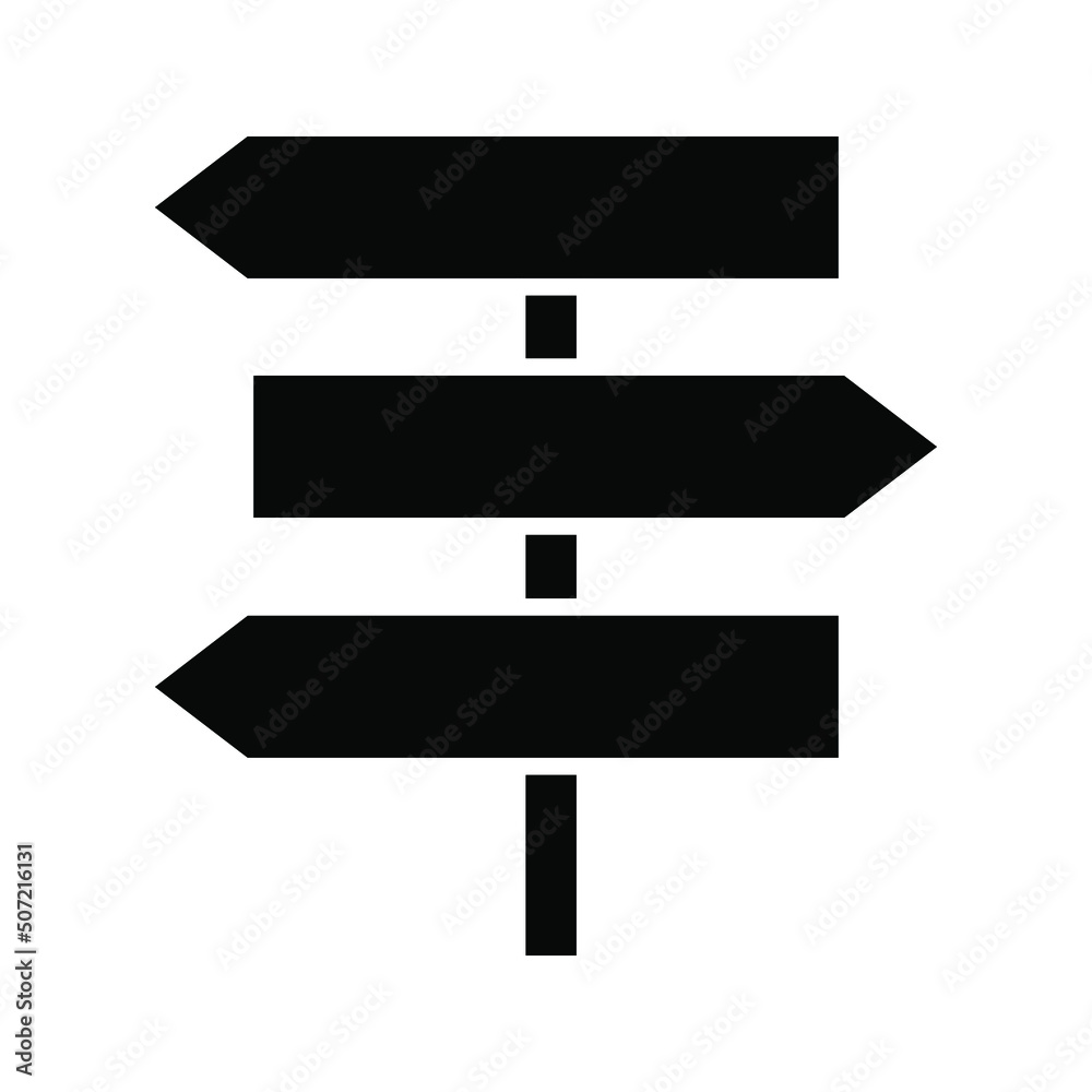 signpost icon color editable on white background signpost icon color editable on white background