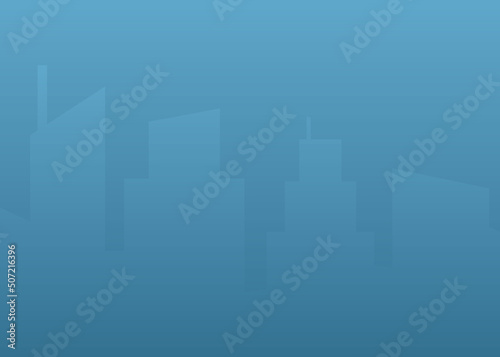 city landscape silhouette, city vector background, high-rise buildings on a blue background copy space. urban texture