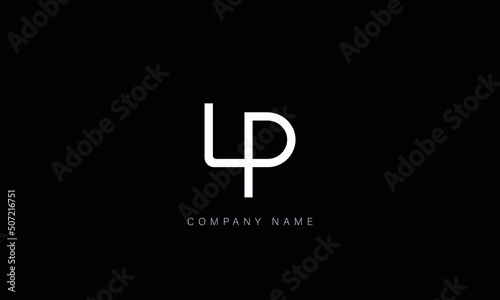 LP, PL, Abstract Letters Logo Monogram