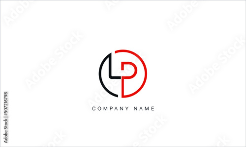 LP, PL, Abstract Letters Logo Monogram