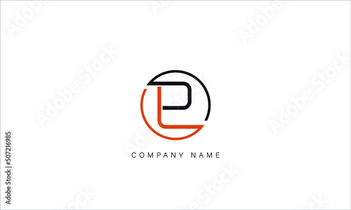 LP, PL, Abstract Letters Logo Monogram