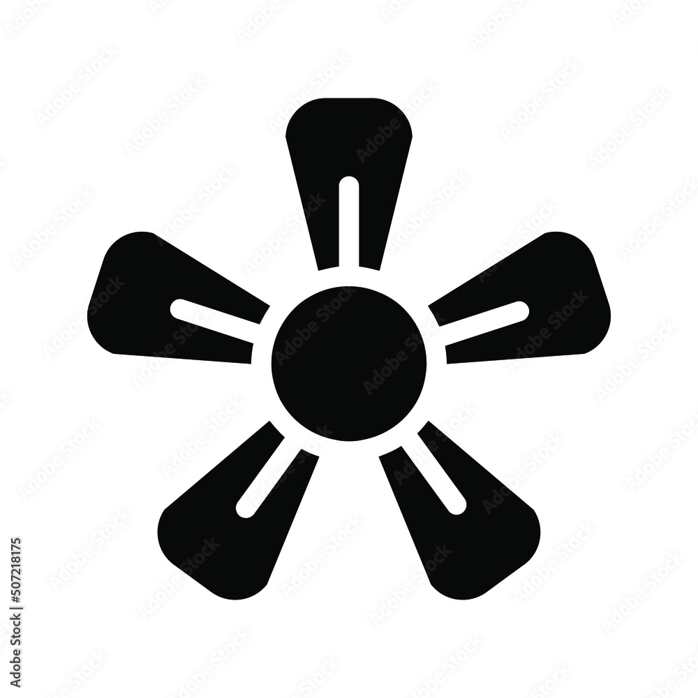 Flower Icon in trendy flat style isolated color editable Flower Icon in trendy flat style isolated color editable