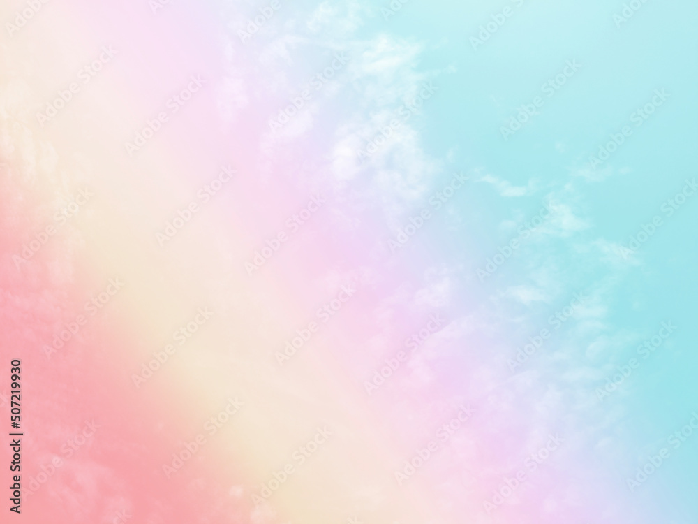 Sky and clouds in pastel tones for graphic design or wallpaper