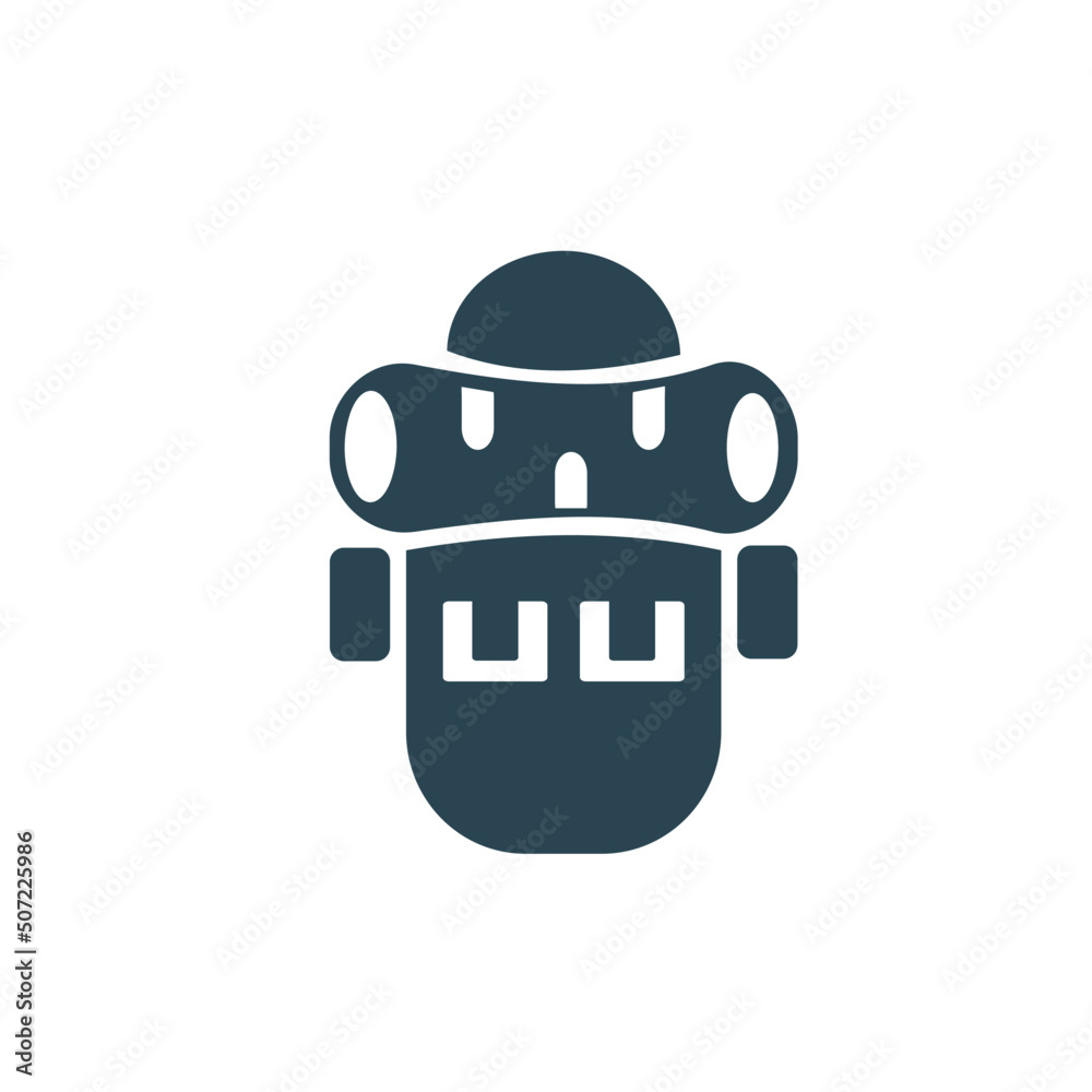 Fototapeta premium Vector illustration, backpack icon. Travel and hiking. Flat design.